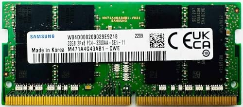 Samsung M471A4G43AB1-CWE 32GB DDR4 RAM – 3200 MHz SO-DIMM, 260-Pin, Notebook Arbeitsspeicher