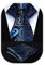 HISDERN Herren Krawatte Hochzeit Blau Paisley Krawatten Taschentuch Blumen Elegant Klassisch Krawatte & Einstecktuch Set