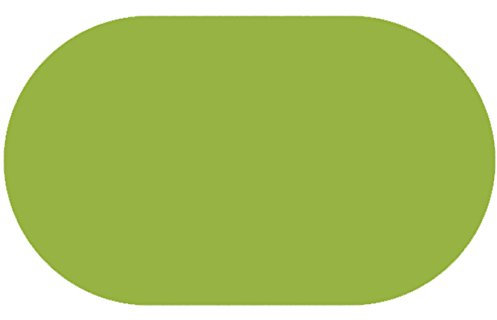 Lacktischdecke Tischdecke Wachstuch Wachstischdecke Rund Oval Größe und Farbe wählbar Hellgrün Oval 130 x 180 cm abwaschbare Gartentischdecke
