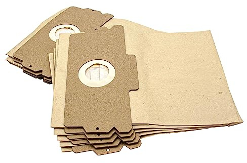 vhbw 10 Staubsaugerbeutel kompatibel mit AEG/Electrolux Vampyr 601 | 602, 603, 604, 6009 Staubsauger - Papier, 12/15, 27cm x 27cm, Sandfarben