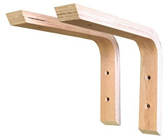 Sunload Holzkonsole aus Schichtholz 2 Stück (200 x 150 mm)
