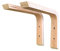 Sunload Holzkonsole aus Schichtholz 2 Stück (200 x 150 mm)