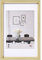 walther design Cadre Photo doré 30 x 40 cm avec Passe-Partout, Cadre en Plastique Style Acier ES040G