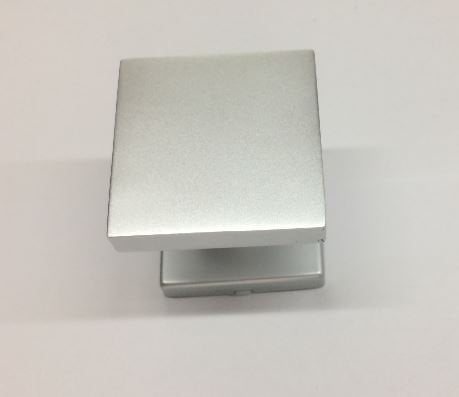 POMO POMOLO PER PORTA QUADRO SECUREMME ALLUMINIO F1 ALLUMINIO CROMO SATINATO mm63X63 ROSETTA mm55X55, ADATTO AL MONTAGGIO SU PORTE BLINDATE E SU PLACCHE, COME CENTROPORTA O COME MANIGLIA Q8