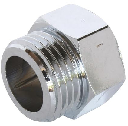 SOMATHERM FOR YOU, Raccord égal laiton nickelé Mâle Femelle 15/21 - Raccord à visser chromé pour tuyauteries - Étanchéité sur filet ou joint plat - Résistant à la corrosion et durable