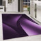 Teppium Moderner Kurzflor Teppich Wohnzimmer 120 x 170 cm Lila - Flauschiger Teppich Waschbar, Ombre Design, Pflegeleicht, Weich - Ideal für Schlafzimmer, Esszimer und als Küchenteppich