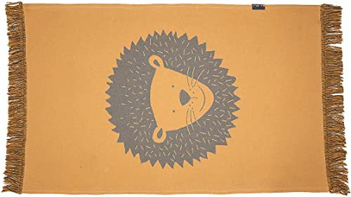 David Fussenegger - Teppich, Kinderzimmerteppich - Löwe - mit Fransen - Mischgewebe - Gold - 70 x 120 cm