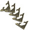 FSSTUD 20 Stück Brass Metall Eckenschutz Metallecken Schutzecken Ecken Dekoration Kantenschutz Kantenabdeckung für Schmuck Geschenkbox