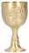Agatige Coupe en laiton Vintage, Gobelet à Vin en Laiton gravure en relief motif de fleurs verres à vin coupe liqueur gobelet vin calice Verre à vin en or Décor Médiéval pour Bar à la Maison(S)
