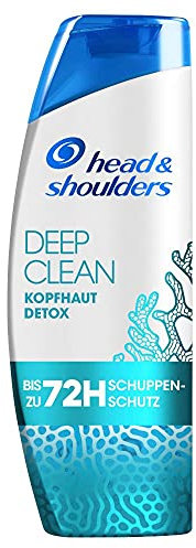 Head & Shoulders Deep Clean, Kopfhaut Detox Anti-Schuppen-Shampoo, Mit Meeresmineralien, Shampoo gegen Schuppen, 72 Stunden Schutz Vor Schuppen, Juckreiz Und Trockenheit, 250ml