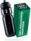 AARON Gourde ECO 100% biodégradable, 750 ml, légère et étanche, gourde pratique sans BPA pour le sport, le fitness, la randonnée, l'extérieur en noir