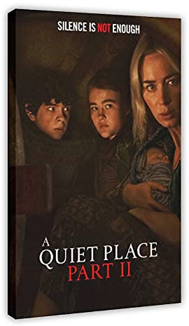 Filmposter A Quiet Place 27, Leinwand-Poster, Wandkunst, Dekoration, Bild, Gemälde für Wohnzimmer, Schlafzimmer, Dekoration: Rahmen: 30 x 45 cm