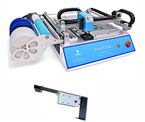 SMT pick and place machine CHMT36VA with vibration feeders, pnp machine.2 CCD cameras 0402-5050,SOP, QFN, TQFP.