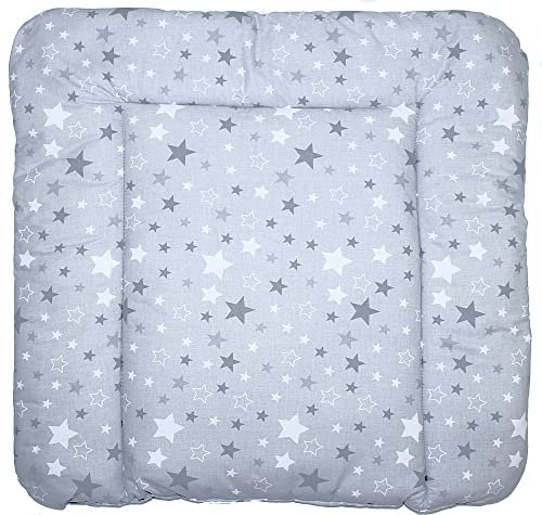 Baby Auflage Wickelauflage - Star Dunkel - 70x50 cm 70x70 cm 70x85 cm Wickeltischauflage (70 x 85 cm)