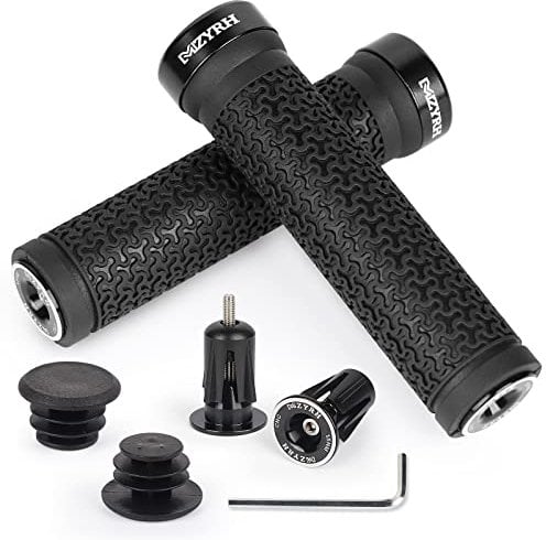 HASAGEI Fahrradgriffe Ergonomisch Lenkergriffe Grips MTB Fahrrad Griffe Lenker Griff Handgriffe (Schwarz)