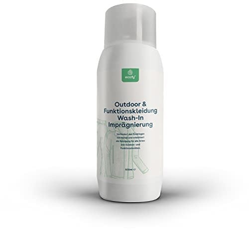 eco:fy Textil Einwaschimprägnierung PFC-frei Imprägniermittel Wash-In Waschmaschine Imprägnierung atmungsaktiv umweltfreundlich Goretex Sympatex Gewebe (0,5 Liter)