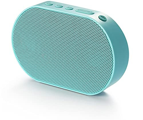 WANWEN Portable Speaker Portable Bluetooth Speaker Outdoor Wireless Smart Speaker 10W Stereo Music Speaker Support Alexa Voice 2200mAh 14H Mini (Color : Blue)