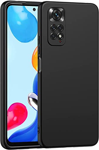 Verco Kompatibel mit Xiaomi Redmi Note 11 Pro 4G/5G Hülle, Matte Rückschale Schutzhülle für Redmi Note 11 Pro/Redmi Note 11 Pro 5G Case Silikon Handyhülle - Schwarz