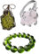 Natürliche Moldavit-Halskette, Moldavit, Stretch-Buddha-Armband, rosa Zirkonring, natürlicher Moldavit, tschechischer Meteorit-Kristalle, zufällige Form, Energieschmuck, grüner Peridot, One Size,