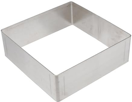 SOIMISS Kuchenring Crumpet Ringe Form Keksformen Rechteckige Kuchenform Kuchenring Kuchen Quadratische Kuchenform Backrahmen Gebäck Form Backwerkzeug (Silber 20,3 cm) Ovaler Ring