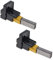 ECSiNG Juego de 2 escobillas de carbón para máquinas con soportes de repuesto compatible con DC05 DC07 DC08 aspiradoras motor cepillo de carbón, 7 x 11 x 32 mm