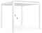 Decor Space Gazebo Ocean 4 x 4 metri pergola con struttura in alluminio, tetto lamellare orientabile, da giardino e veranda Bianco