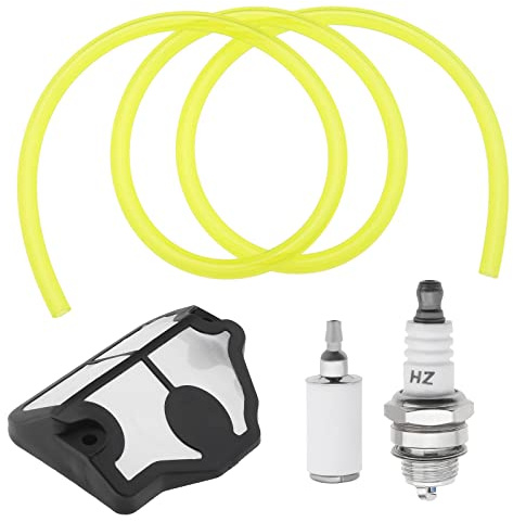 Filter Benzinschlauch Zündkerze Kompatibel mit Husqvarna 36,41,136,136LE,137,137E,141,141LE,142,142E Kettensägenzubehör