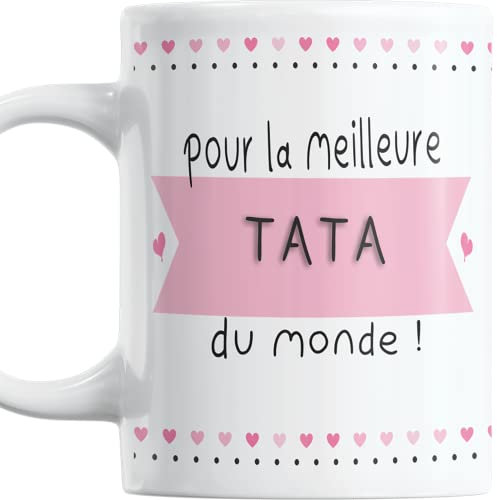 Paroles d'amour Cadeau Tante Pour la Meilleure Tata Du Monde Tasse originale Anniversaire Mug Plaisir d'offrire Pour Noel