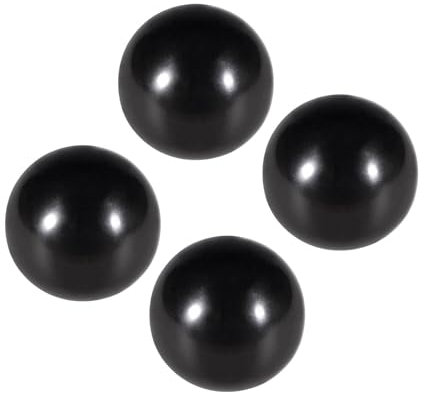 CoCud Termoindurente Sfera Pomelli, M8 Femmina Filetto 40mm Diametro, Plastica Metrico Mano Vite Impugnatura Nero - (Applicazioni: per Tornio Macchine Leva Maniglia), 4-pz