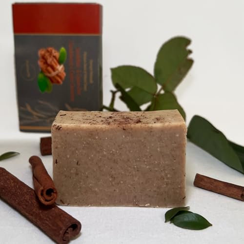 SABUNI Handgemachte Bio-Seife, 100gr., mit 100% griechischen Ölen (Sandelholz- & Ceylon-Zimt)