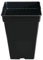 GROWMANIA Pack 20 Macetas Cuadrada para Plantas Negra 18L - Cinco Maceteros de Plástico para Flores 30x30x30 cm
