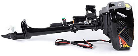 HANGKAI 48V 1200W Elektro-Außenbordmotor Schiffsmotoren Lange Welle 18km/h Elektro-Außenborder Außenborder