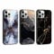 Foonary 3 Pack Print Phone Case Compatible with iPhone 14 Pro Max 6.7, Ultra Slim Fit Soft Silicone with Marble Design Aesthetics Pattern, Shockproof Bumper Protector Black Matte Cover