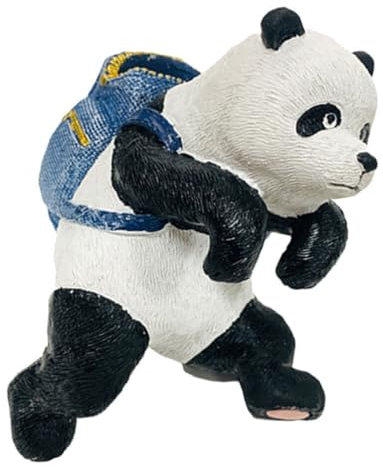 GANAZONO Blumentopf-Hugger Panda-Figur Kunstharz Hängende Tierstatue Lustige Kletterskulptur Gartenstatue Fee Blumentopf Vase Hugger Für Außenterrasse Hof