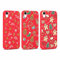 Coalbooliy 3 Stück Weihnachten Hülle für iPhone XR Handyhülle 6,1”, Aesthetic Cartoon Christmas Muster Design Rot Silikon Case Slim Weich TPU Stoßfeste Schutzhülle Cover, Schneeflocke Liebe