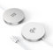 Minthouz Qi2 zertifiziertes kabelloses Ladegerät für iPhone 16/15/14/13 Serie,Magnetisches kabelloses Ladepad für Samsung,Mag-Safe Ladegerät für Airpods und Qi-fähige Geräte (Silber, Ohne Adapter)