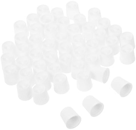 Healvian 50 Stück Zahnpastadeckel Schraubverschluss Kunststoff Auslaufsicher Vielseitig Für Reise Und Haushalt Tubenverschluss