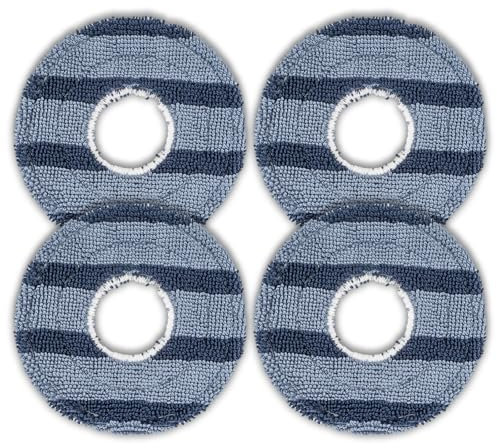 (4 Stück) C20 Omni Wischpads kompatibel mit Eufy C20 Omni Saugroboter, waschbares Wischtuch-Zubehörset, Omni C20 Wischpad, Ersatzteile
