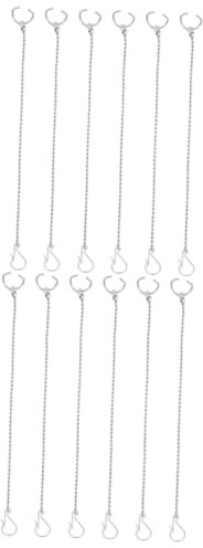 Housoutil 2 Sätze Edelstahlkette Tragbarer Bidet-sprüher Wc-sitz-schrauben-ersatzsatz Tragbares Bidet Abfluss Toilettenteile Im Tank-kit Panzerkette Rostfreier Stahl Silver 6 Stück * 2