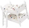 Abaodam 1 Satz Puppenhaus Etagen Bett Puppenhausmöbel Requisiten Etagenbett Für Puppen Mini-möbelmodelle Mini-etagenbettmodell Puppenhausdekoration Miniaturmöbel Mini- -puppenbett Holz