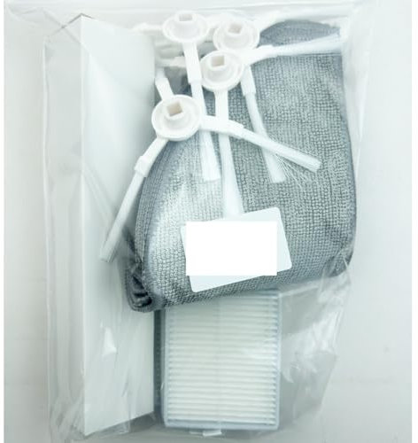 Ytaland - Accesorios de repuesto para robot aspirador Xiaomi S20 (1 cepillo principal, 4 cepillos laterales, 4 filtros HEPA, 4 almohadillas de limpieza)