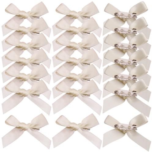 30 Stück Sicherheitsnadeln mit Schleife und Schleife, Mini-Bastelschleifen, niedliche Charm-Anstecknadeln, dekorative Kleidungsnadeln, elegante Brosche, Hut, Socke, Rock, Nadeln für Damen