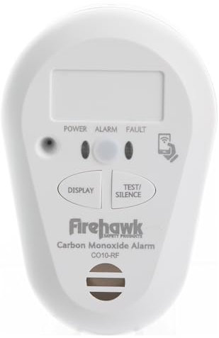 Firehawk CO10-RF Radio Interlinked CO Alarm with Sealed-in Long Life Battery