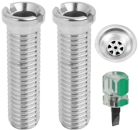FunWorth 2 Pezzi Set da Vite Cava Tappo Lavandino Cucina, M12×45mm Universale Filtro Lavello Addensare Acciaio Inox Viti Fissaggio Cestello Lavello per Tappo Ricambi Scarico per filtro in filettato