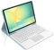 Occtingkind, Clavier pour Samsung S10 FE Plus 13.1 Zoll 2025, coque avec clavier Galaxy Tab S10 FE+, étui avec pavé tactile Bluetooth Keyboard pour Samsung Tab S10 FE Plus, italien, USB C, gris