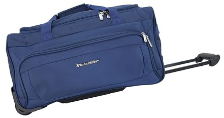 METZELDER Sac Voyages Trolley à roulettes Walker Gros Volume Chargement. (Bleu (Blue), Petite Taille (Cabine)_53x30x28cm_45L_1.9kg)
