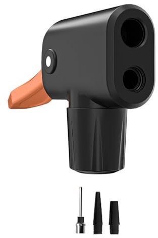 Bicycle Pump Nozzle Hose Adapter with Double Valve Hose Nozzle Pump Valve Road Bike Connector Easy to Use