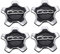 NHPY 4 Pezzi Coprimozzo Per Fia-500X Copri Ruota Hup Trim, Accessori, Sostituzione Per Fi-At 500X Oe:735626312，Verificare la compatibilità del veicolo prima dell'acquisto(Nero,A)