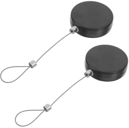 DIYEAH 2pcs Retractable Security Cable Lock Steel Wire Lock Cable for Phone Tether Tab Cord Tv Remote Leash Outdoor Home Office