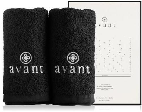 Premium Quality Flannel Face Cloths Flannel Face Cloth, Quick Dry Cotton Face Cloth, Reusable Facial Cleansing Cloths, Mitts for Makeup Removal, Dual-Sided Cleansing Mitts for Face & Eye (Pack of 2)